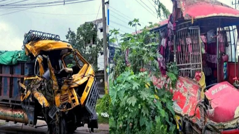 পাবনায় বাস ট্রাক মুখোমুখি সংঘর্ষে নিহত এক...